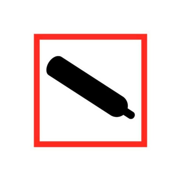 Nmc NMC, Compressed Air GHS Label, Paper, 2" x 2", 250/ROLL GHS2042AL2 - main